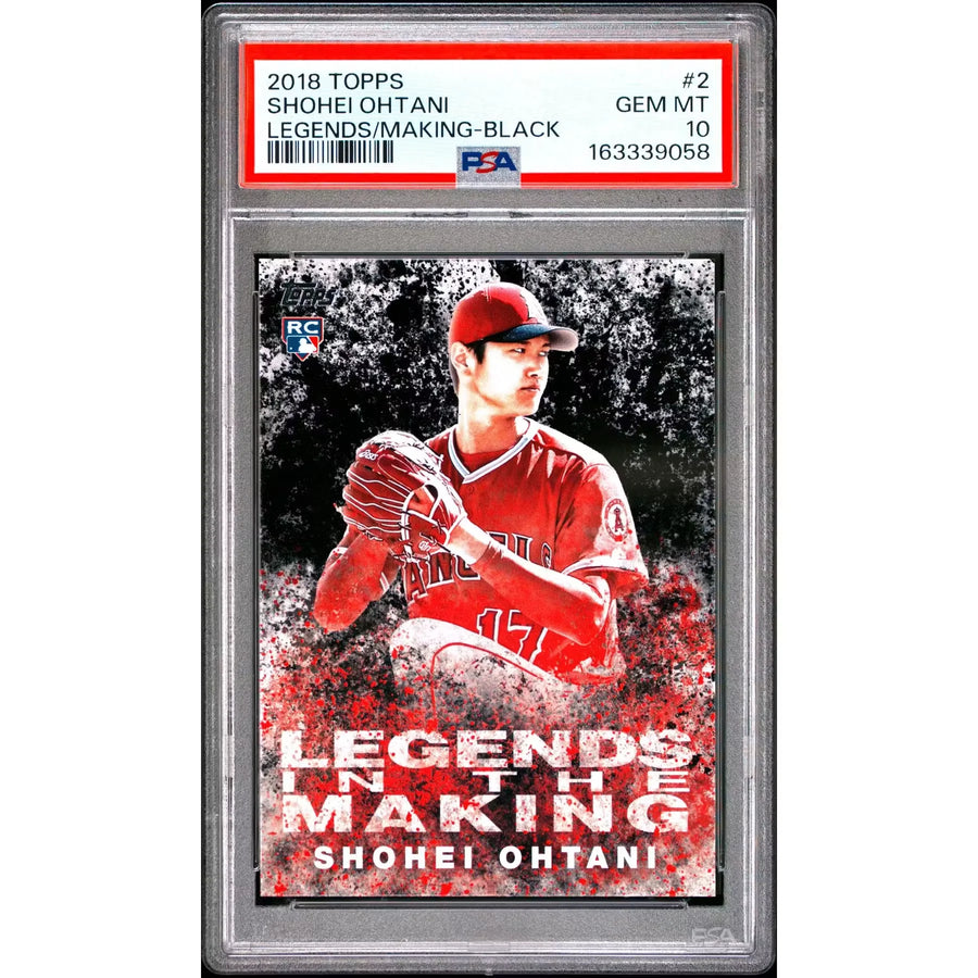 Shohei Ohtani 2018 Topps Legends In The Making Rookie Black #2 | PSA 10