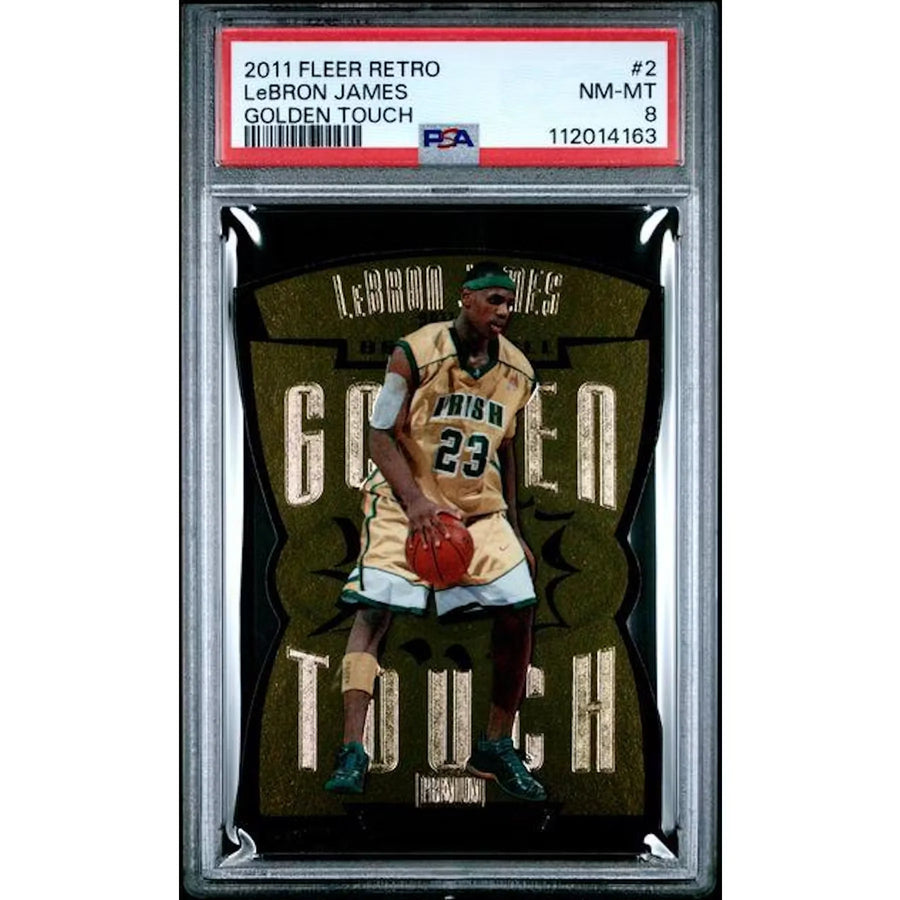 LeBron James 2011 Fleer Retro Golden Touch #2 | PSA 8