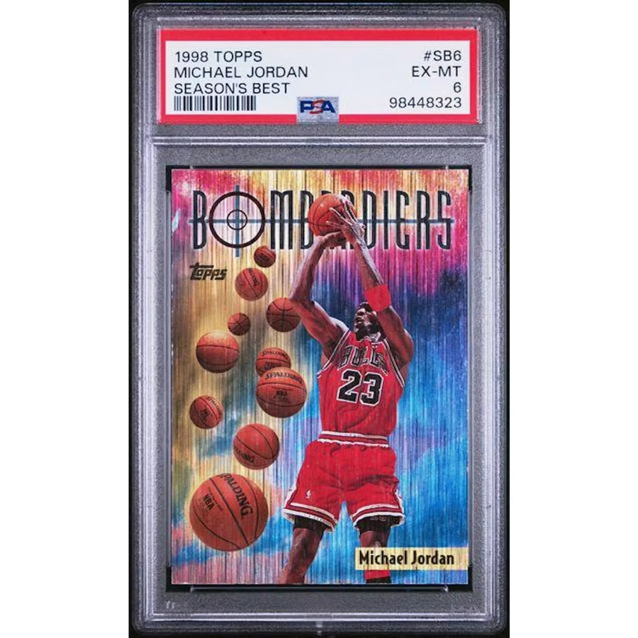 Michael Jordan 1998 Topps Season's Best Bombardiers #SB6 | PSA 6