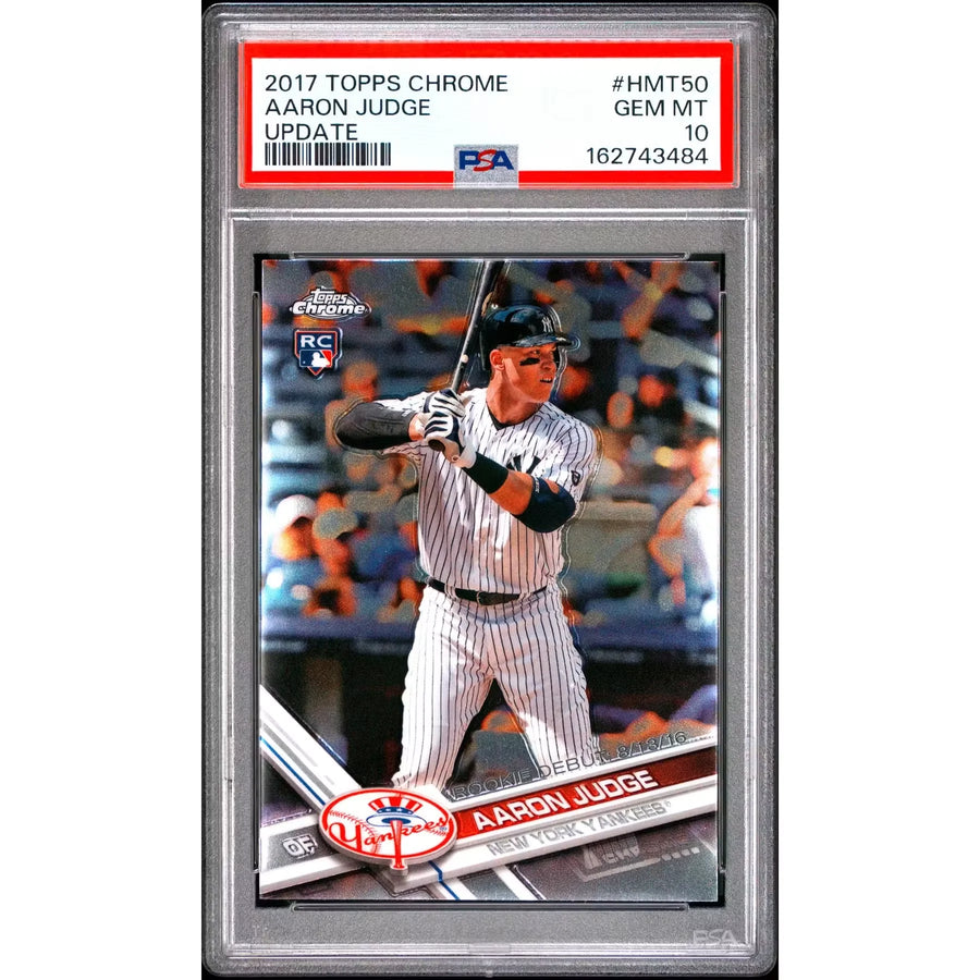 Aaron Judge 2017 Topps Chrome Update Rookie #HMT50 | PSA 10