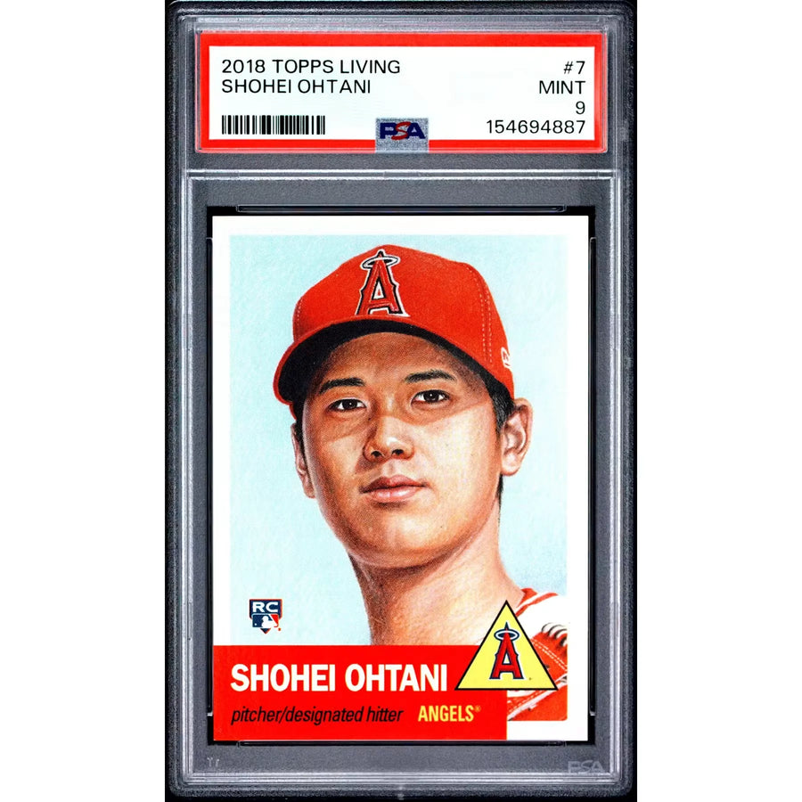 Shohei Ohtani 2018 Topps Living Rookie Card #7 | PSA 9