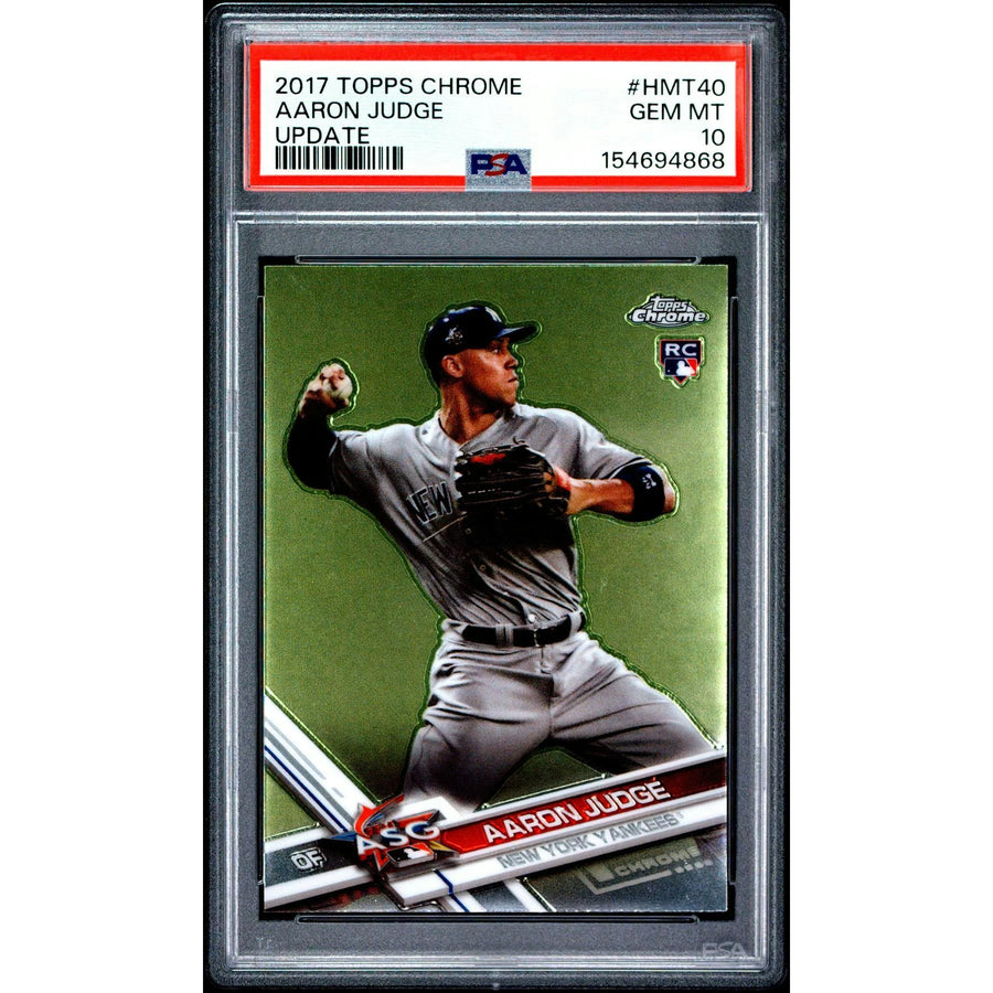 Aaron Judge 2017 Topps Chrome Update Rookie Card #HMT40 | PSA 10