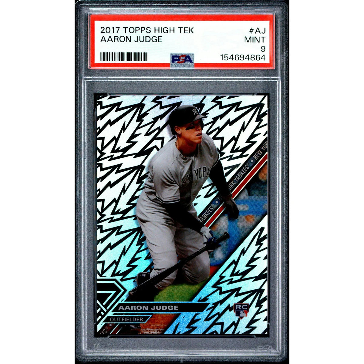 Aaron Judge 2017 Topps High Tek Rookie Card #AJ | PSA 9