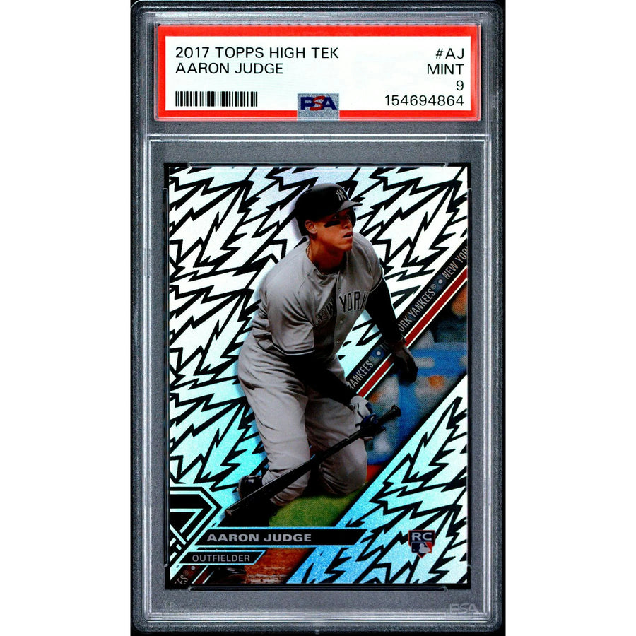 Aaron Judge 2017 Topps High Tek Rookie Card #AJ | PSA 9