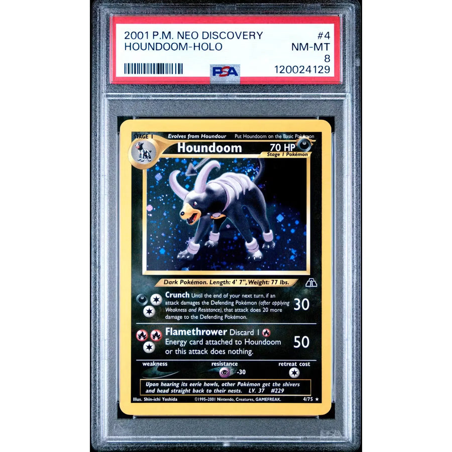Pokemon Neo Discovery Houndoom 4/75 | PSA 8