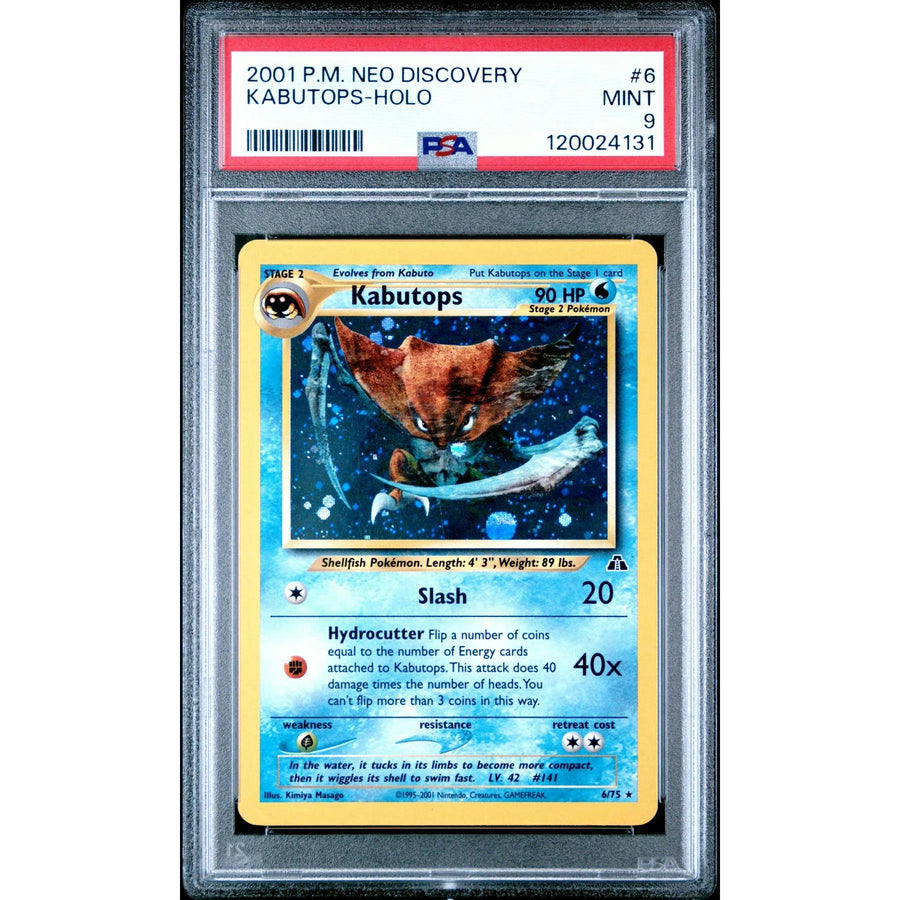 Pokemon Neo Discovery Kabutops 6/75 | PSA 9