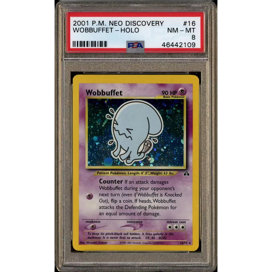 Pokemon Neo Discovery Wobbuffet 16/75 | PSA 8