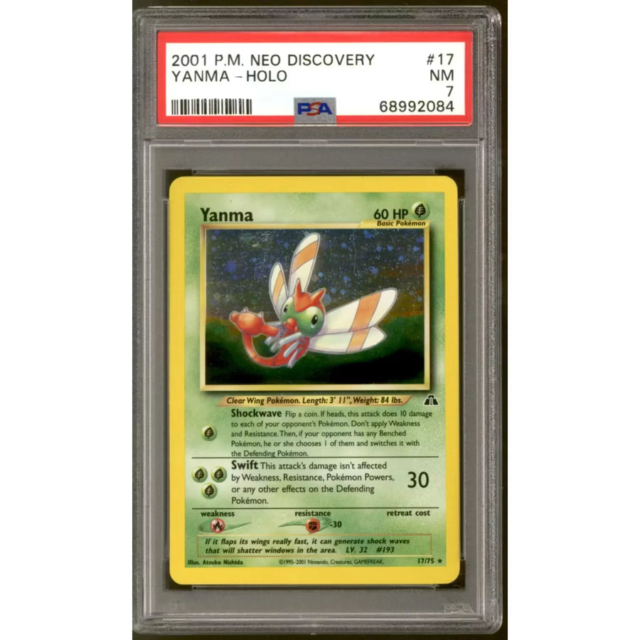 Pokemon Neo Discovery Yanma 17/75 | PSA 7
