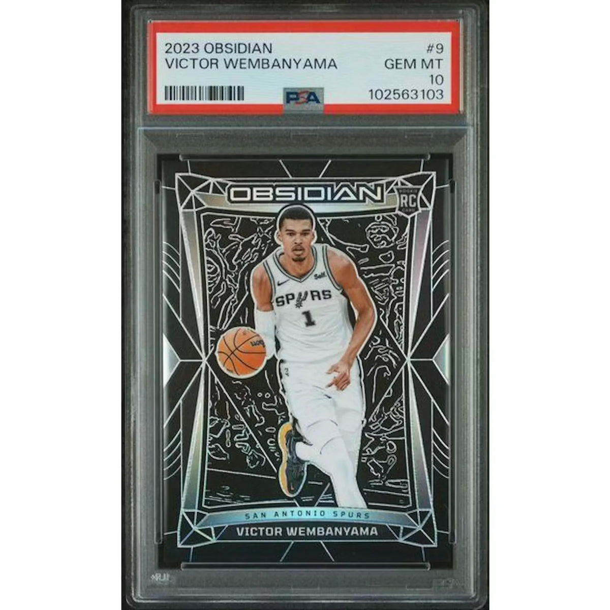 Victor Wembanyama 2023 Panini Obsidian Rookie #9 | PSA 10