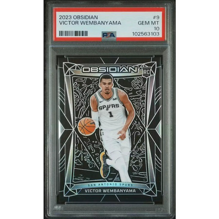 Victor Wembanyama 2023 Panini Obsidian Rookie #9 | PSA 10
