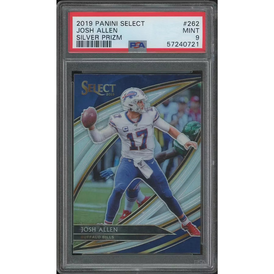 Josh Allen 2019 Panini Select Football #262 Silver Prizm | PSA 9