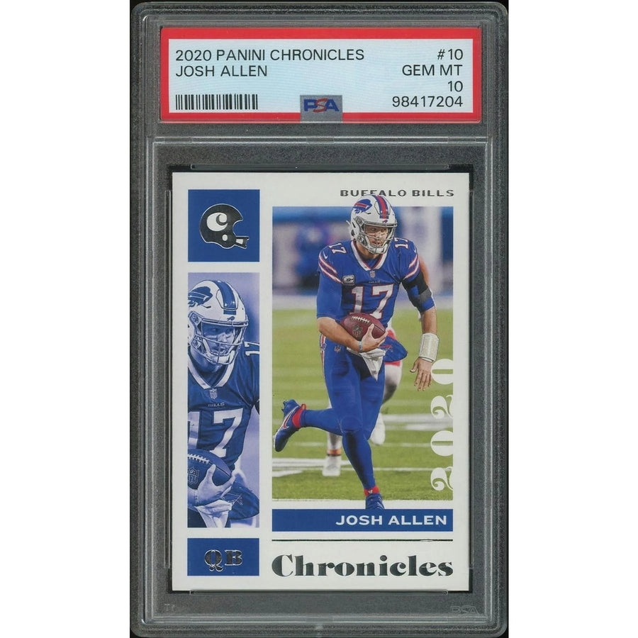 Josh Allen 2020 Panini Chronicles Football Card #10 | PSA 10 Gem Mint