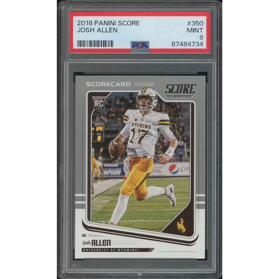 Josh Allen 2018 Panini Score #350 Rookie Card | PSA 9 Mint