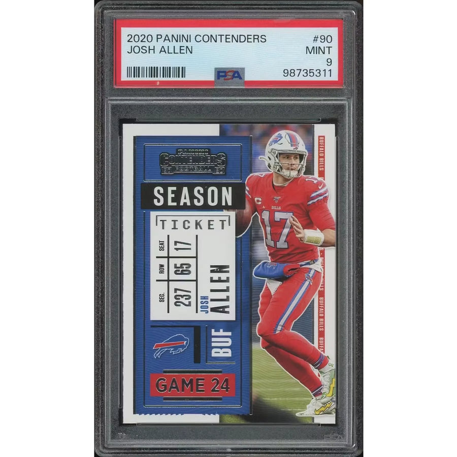 Josh Allen 2020 Panini Contenders Football Card #90 | PSA 9 Mint