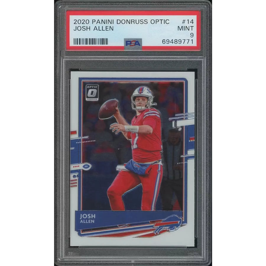 Josh Allen 2020 Donruss Optic Football #14 | PSA 9 Mint