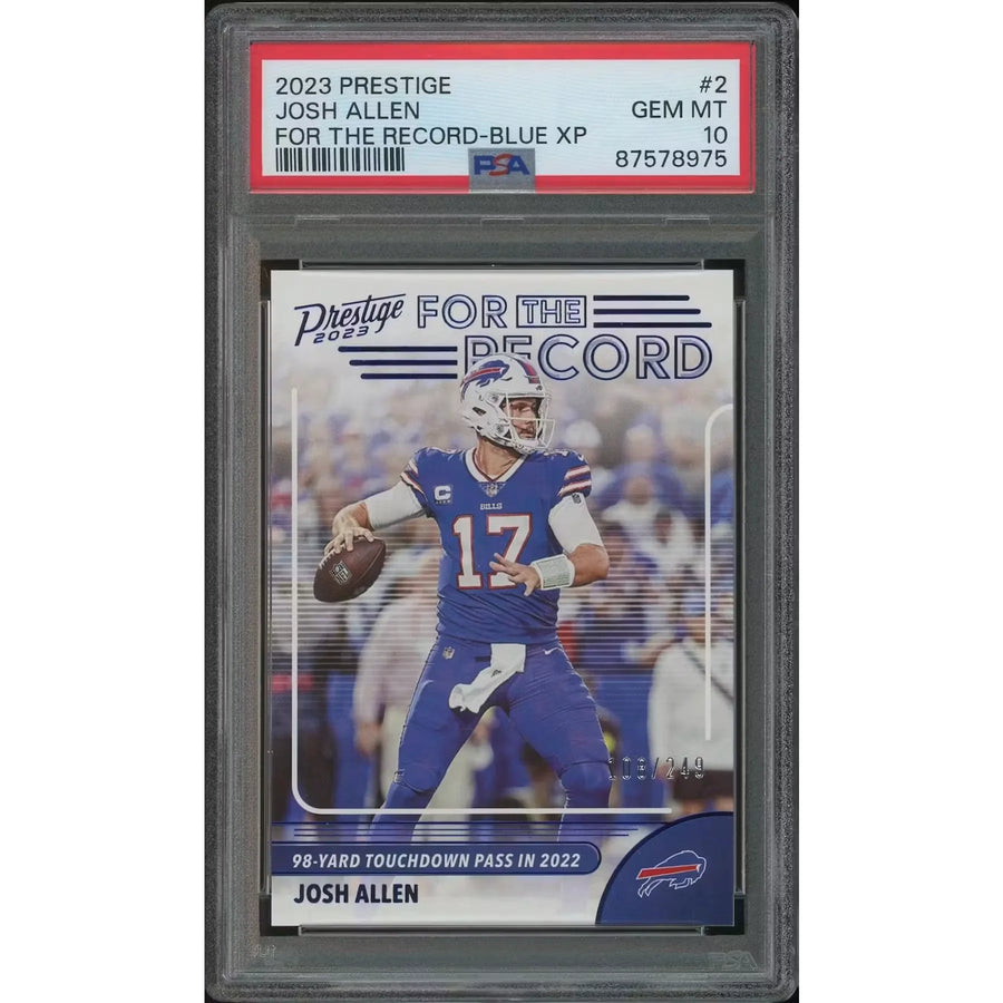 Josh Allen 2023 Panini Prestige Football #2 | PSA 10 Gem Mint