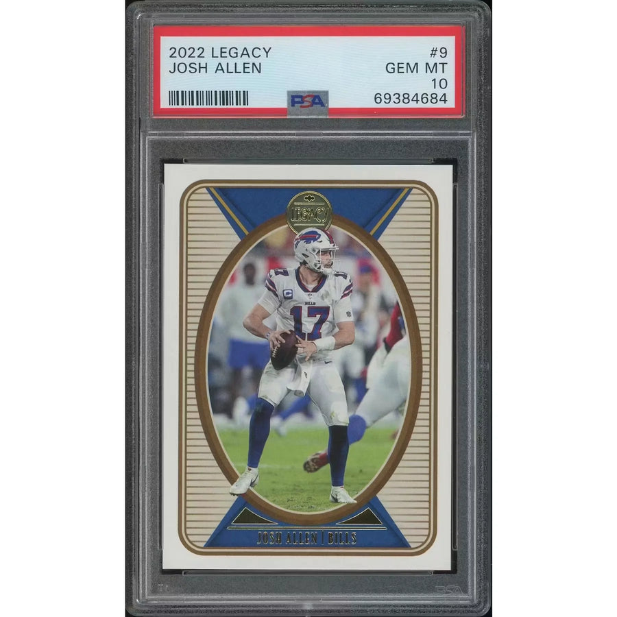 Josh Allen 2022 Panini Legacy Football Card #9 | PSA 10 Gem Mint