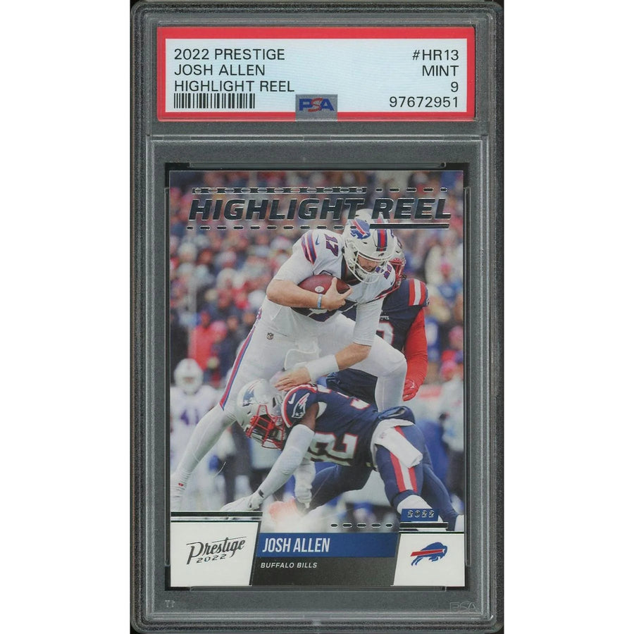 Josh Allen 2022 Panini Prestige Highlight Reel Card | PSA 9 Mint