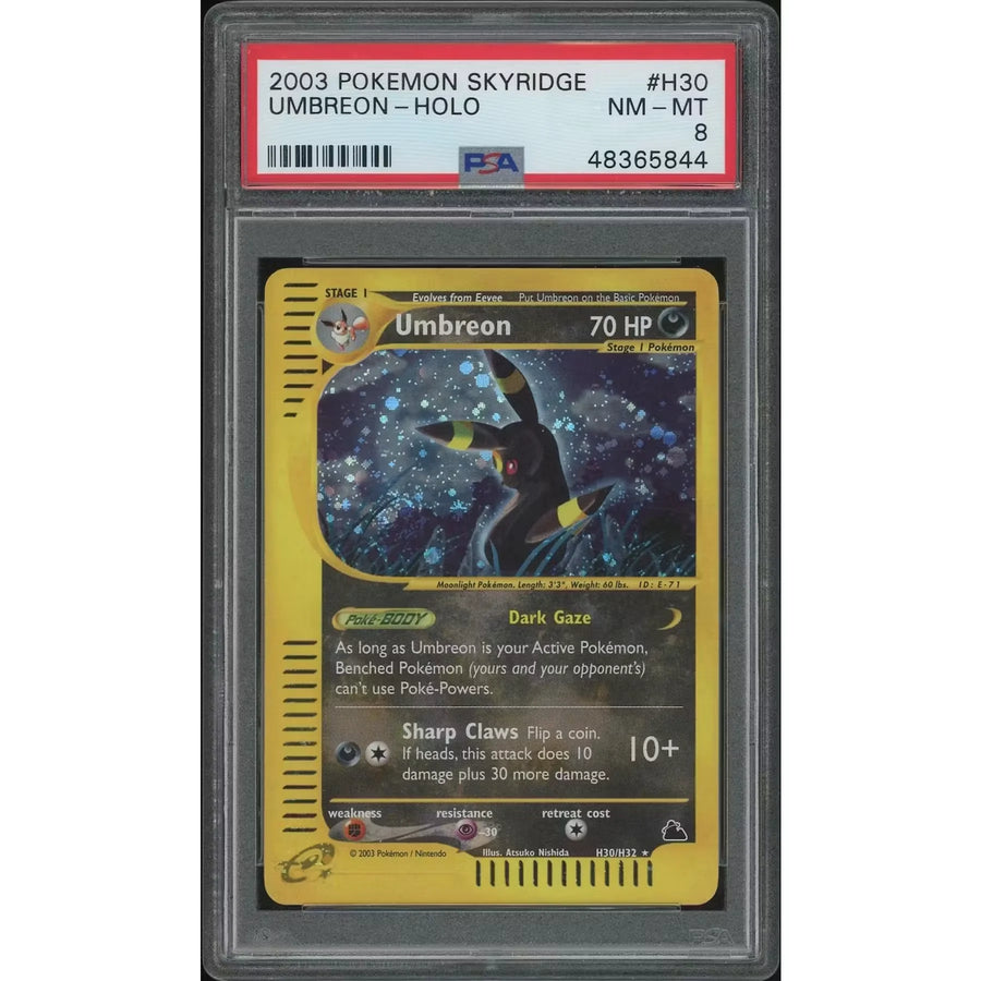 Pokemon Skyridge Umbreon H30/H32 Holo Rare | PSA 8