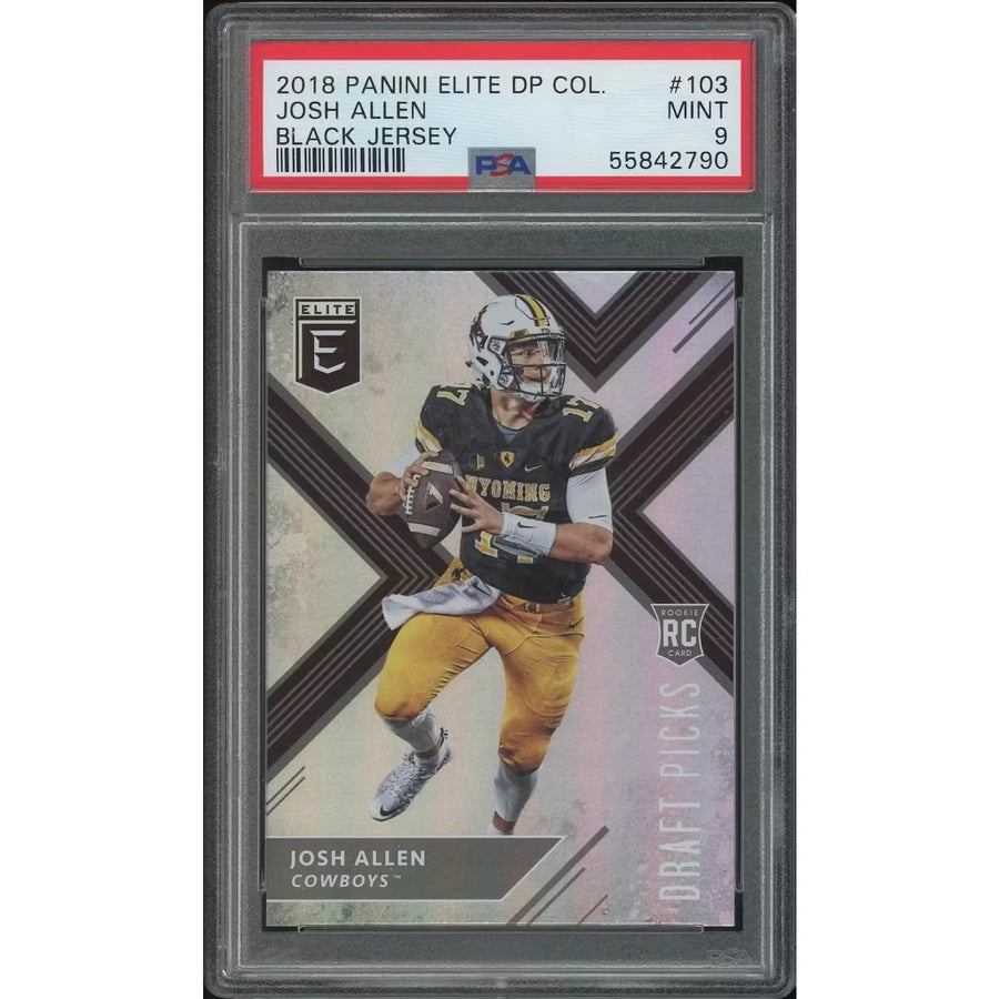 Josh Allen 2018 Panini Elite Draft Picks Rookie #103 Card | PSA 9