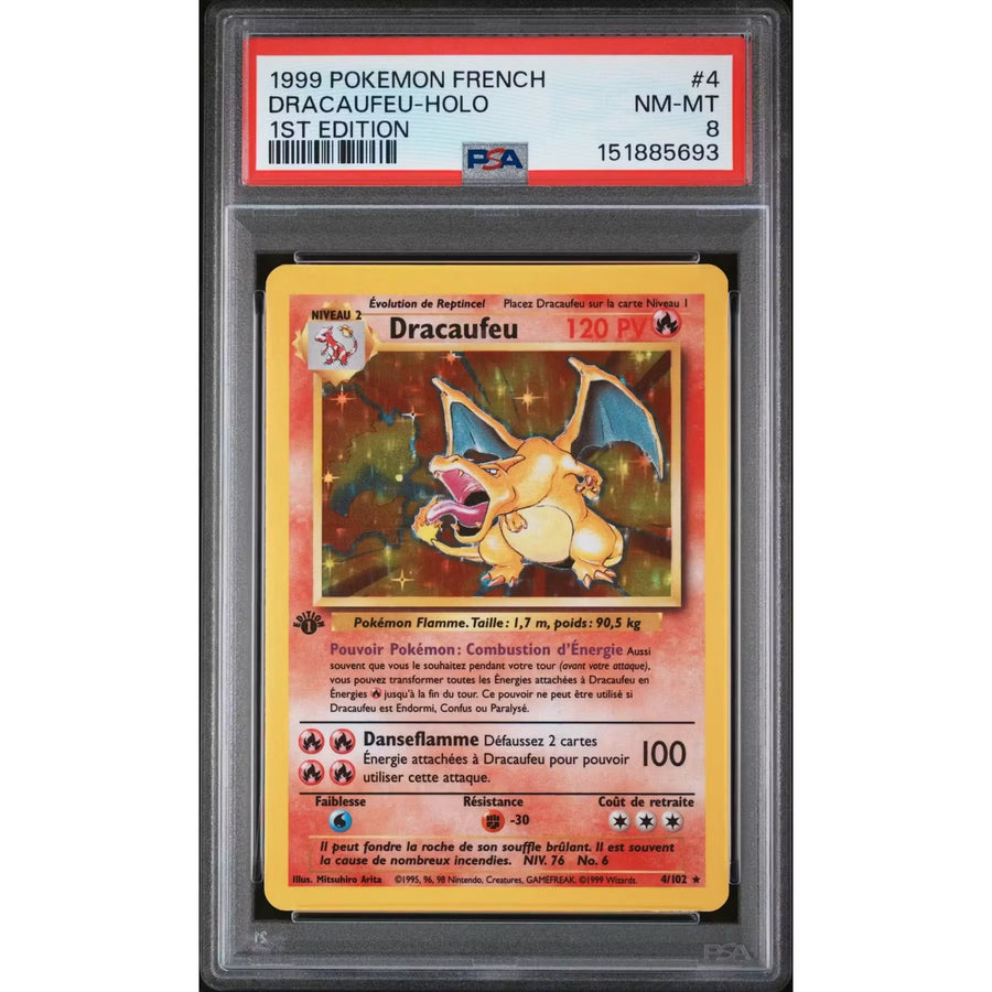 Pokemon Base Set 1st Edition French Charizard 4/102 | PSA 8