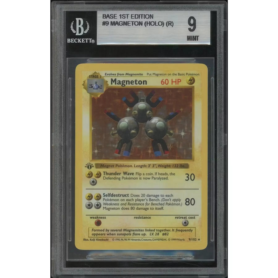 Pokemon Base Set Magneton 1st Edition Shadowless | BGS 9