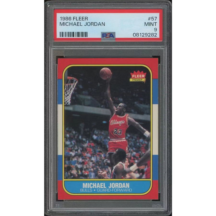 Michael Jordan 1986-87 Fleer Basketball #57 Rookie | PSA 9 MINT
