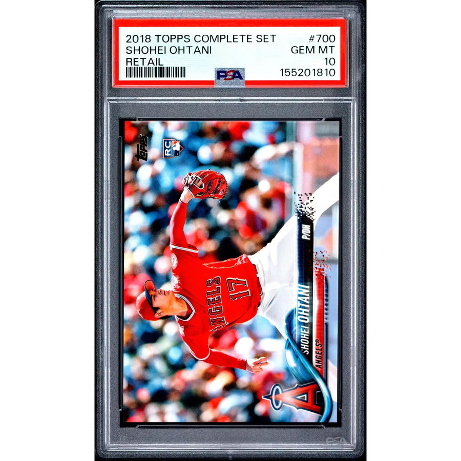 2018 Topps Complete Set Shohei Ohtani Retail #700 PSA 10 - D2