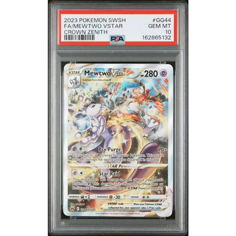 2023 Pokemon Crown Zenith Mewtwo VStar Full Art #GG44 PSA 10 - D2 | P4216989