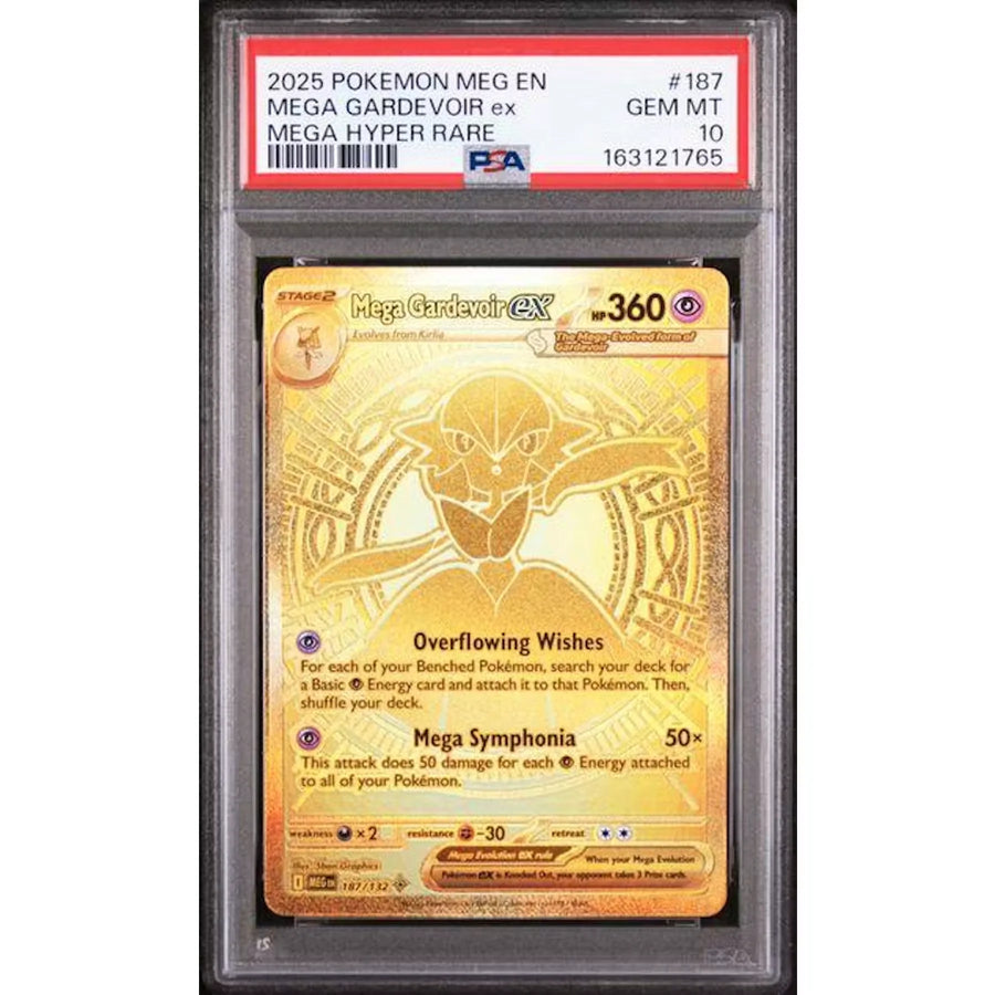 2025 Pokemon Mega Evolution Mega Gardevoir ex Hyper Rare #187 | PSA 10 | P4217210