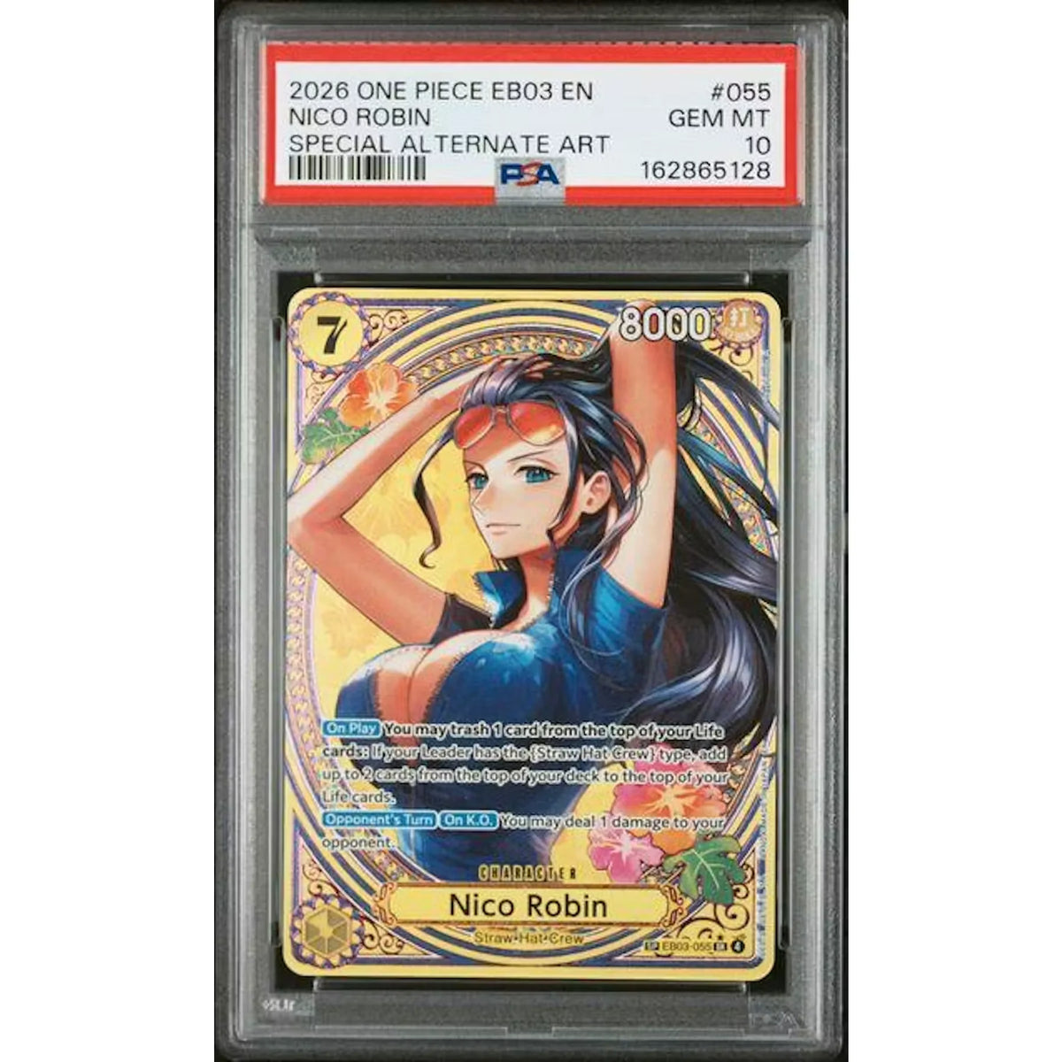 Nico Robin Special Alternate Art #055 Card | 2026 One Piece Heroines PSA 10 | P4219301
