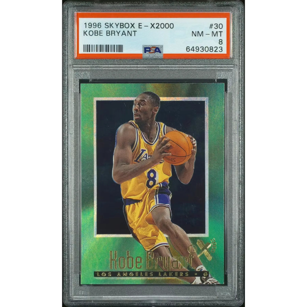 Kobe Bryant 1996 Skybox E-X2000 Rookie Card #30 | PSA 8 | P4219327