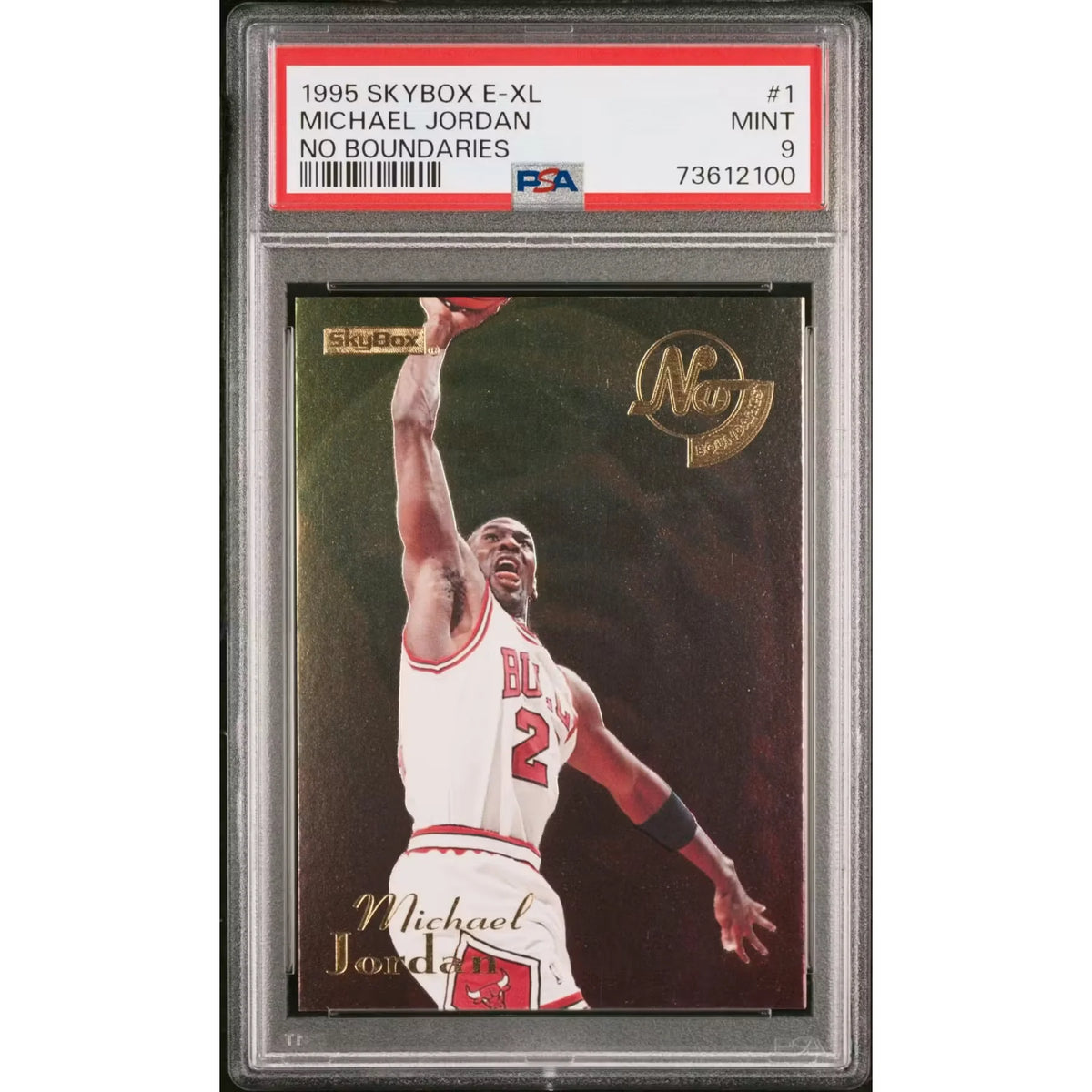 Michael Jordan 1995 Skybox E-XL No Boundaries #1 | PSA 9 | P4219387
