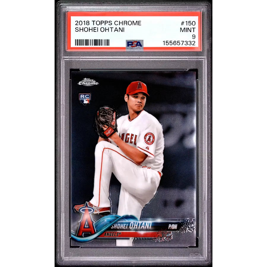 2018 Topps Chrome Shohei Ohtani Rookie #150 PSA 9 - D2 | P4219403