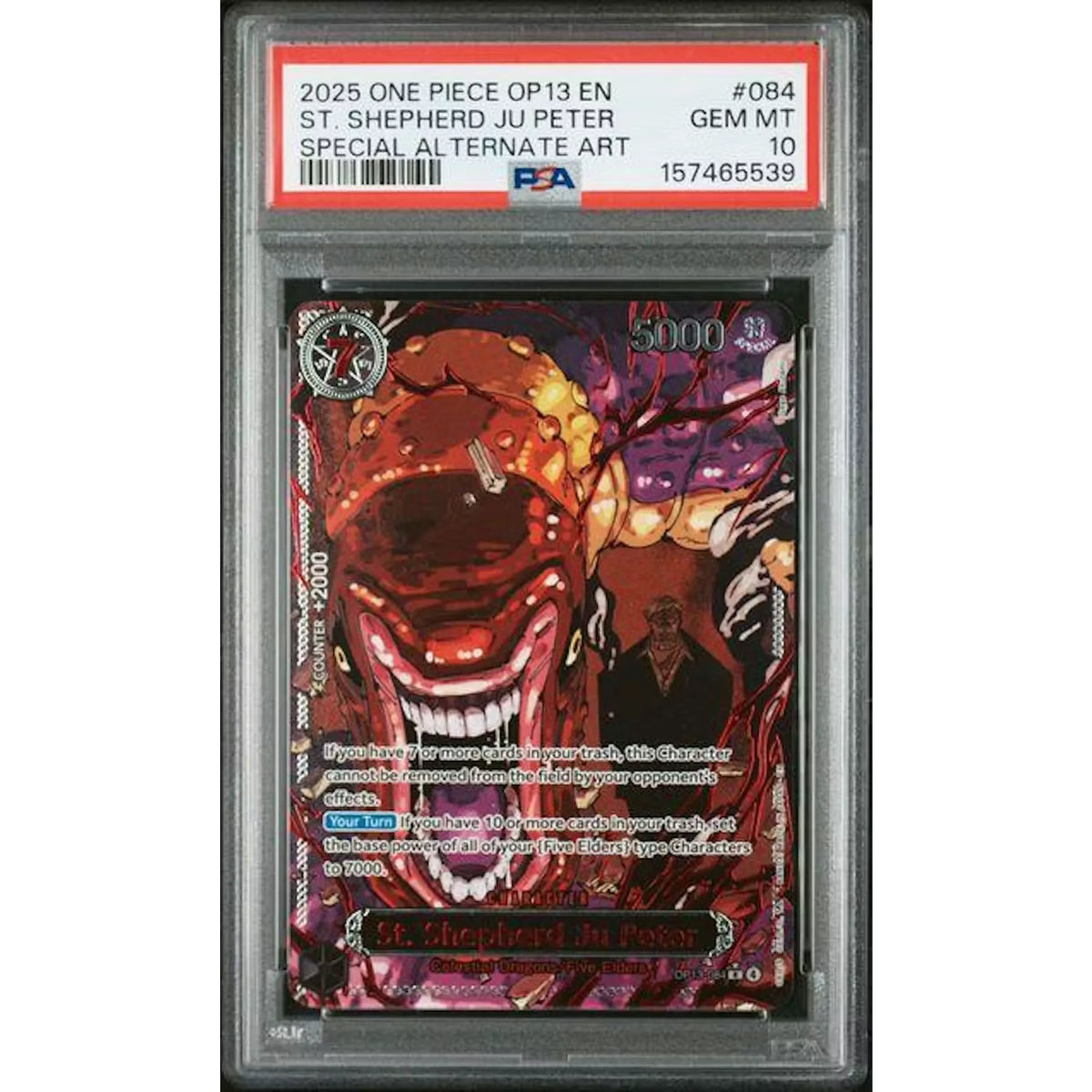 2025 One Piece OP13 St. Shepherd Ju Peter Special Alt Art #084 | PSA 10 | P4219521
