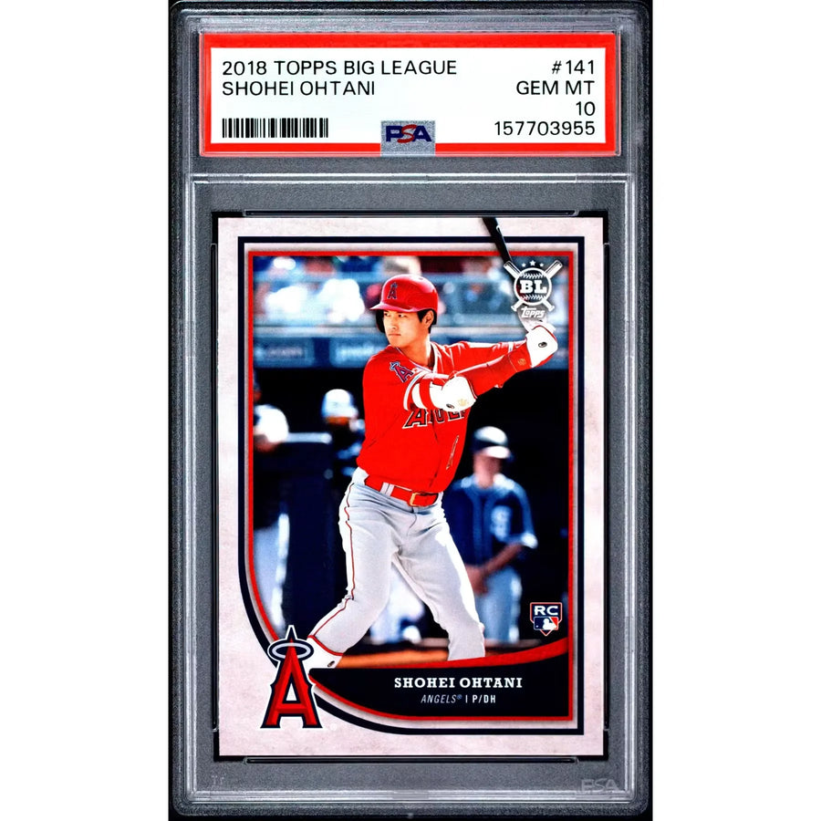 Shohei Ohtani 2018 Topps Big League Rookie #141 | PSA 10 | P4219659