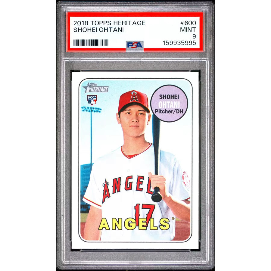 Shohei Ohtani 2018 Topps Heritage Rookie #600 | PSA 9 | P4219762