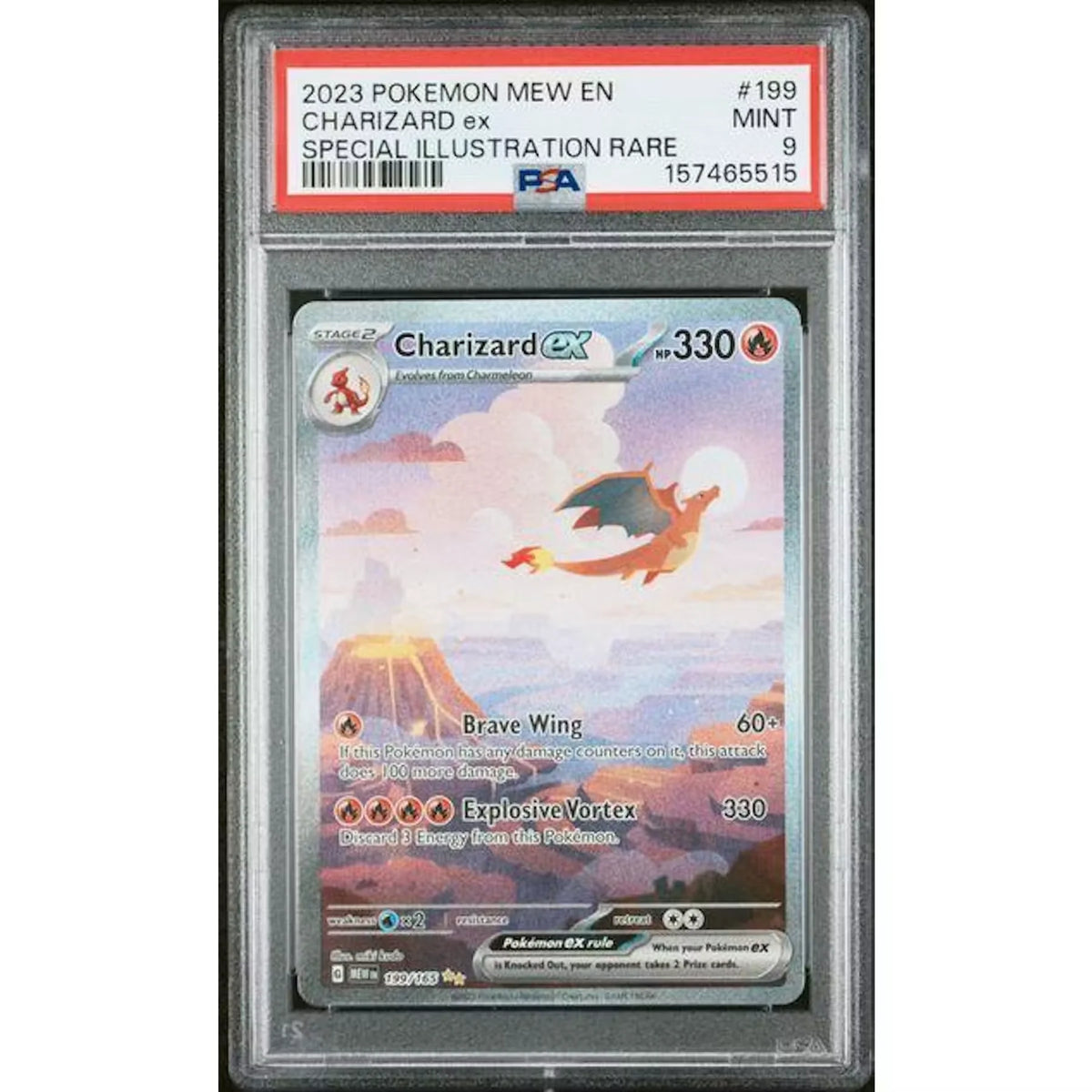 2023 Pokemon 151 Charizard ex Special Illustration Rare #199 PSA 9 - D2 | P4299470