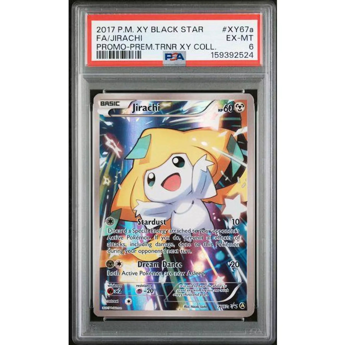 2017 Pokemon XY Jirachi Full Art Promo #XY67a | PSA 6 | P4299724