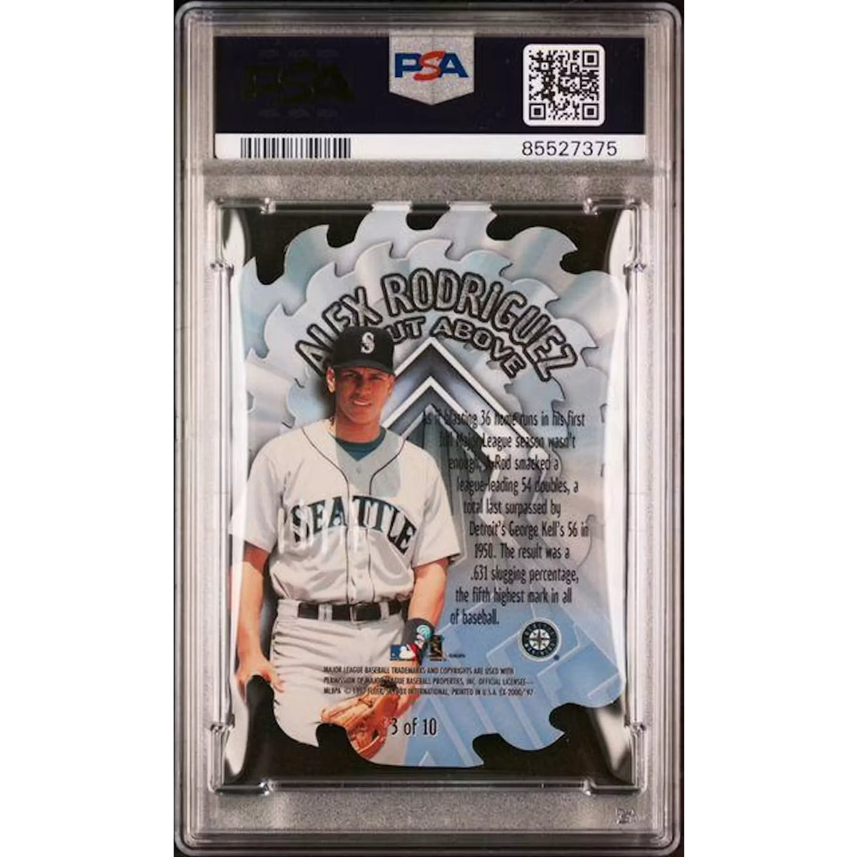 Alex Rodriguez 1997 Skybox E-X2000 Cut Above #3 | PSA 9 | P4302333