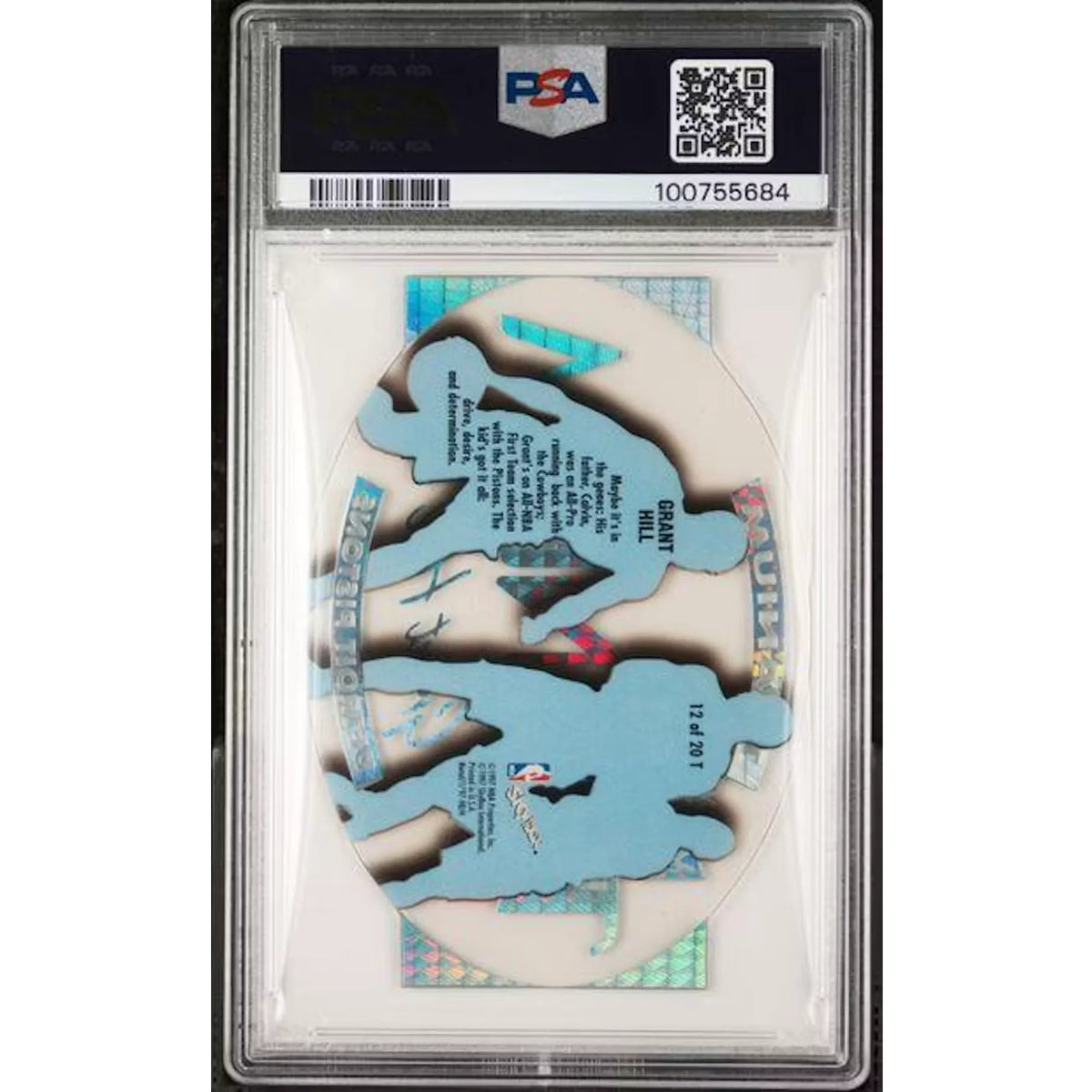 Grant Hill 1997 Skybox Metal Universe Titanium #12 | PSA 8 | P4302674