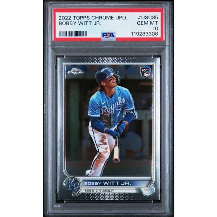 Bobby Witt Jr. 2022 Topps Chrome Update Rookie Card #USC35 | PSA 10
