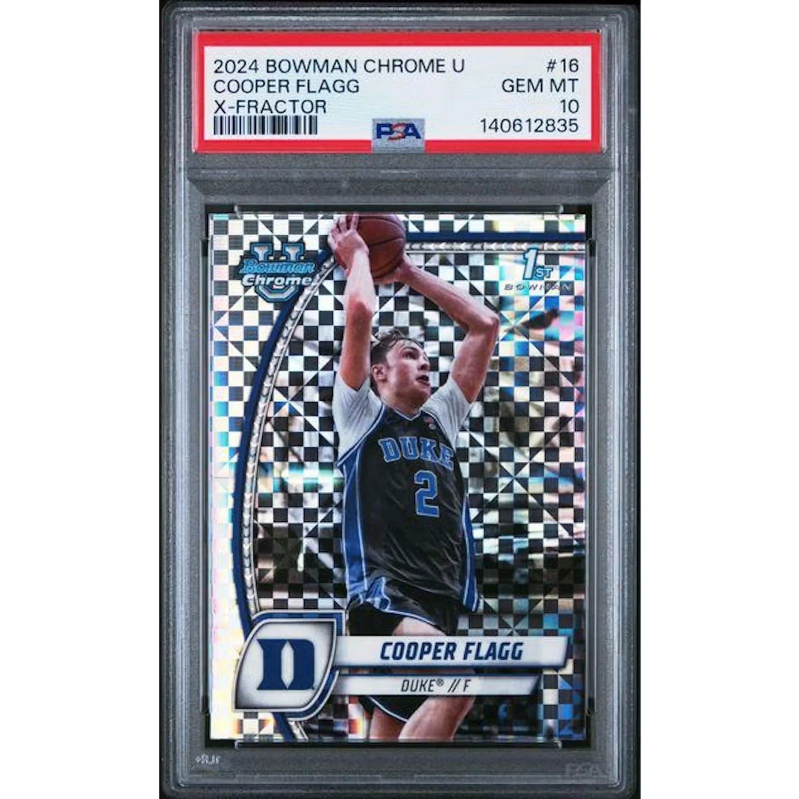 Cooper Flagg 2024 Bowman Chrome U X-Fractor #16 | PSA 10
