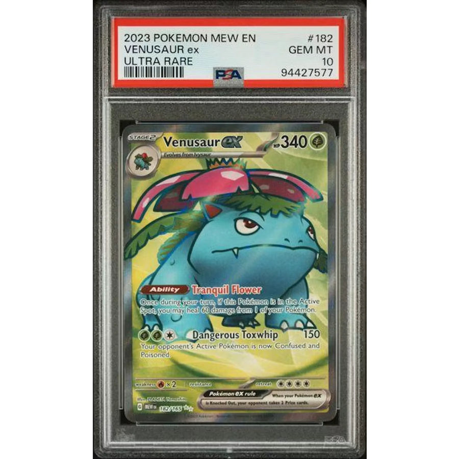 2023 Pokemon 151 Venusaur ex Ultra Rare #182 | PSA 10