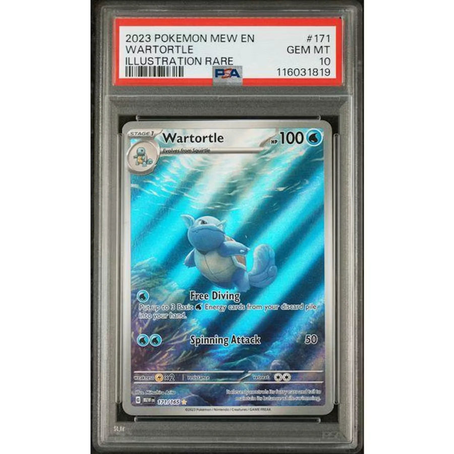 2023 Pokemon 151 Wartortle Illustration Rare #171 | PSA 10