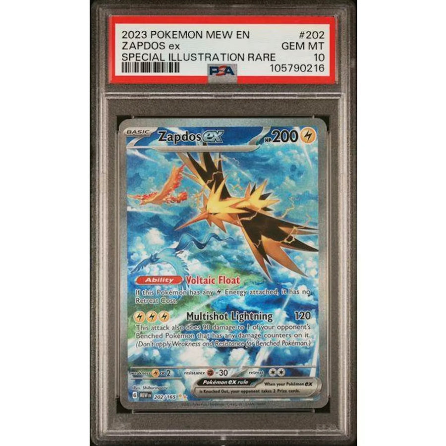 2023 Pokemon 151 Zapdos ex Special Illustration Rare #202 | PSA 10