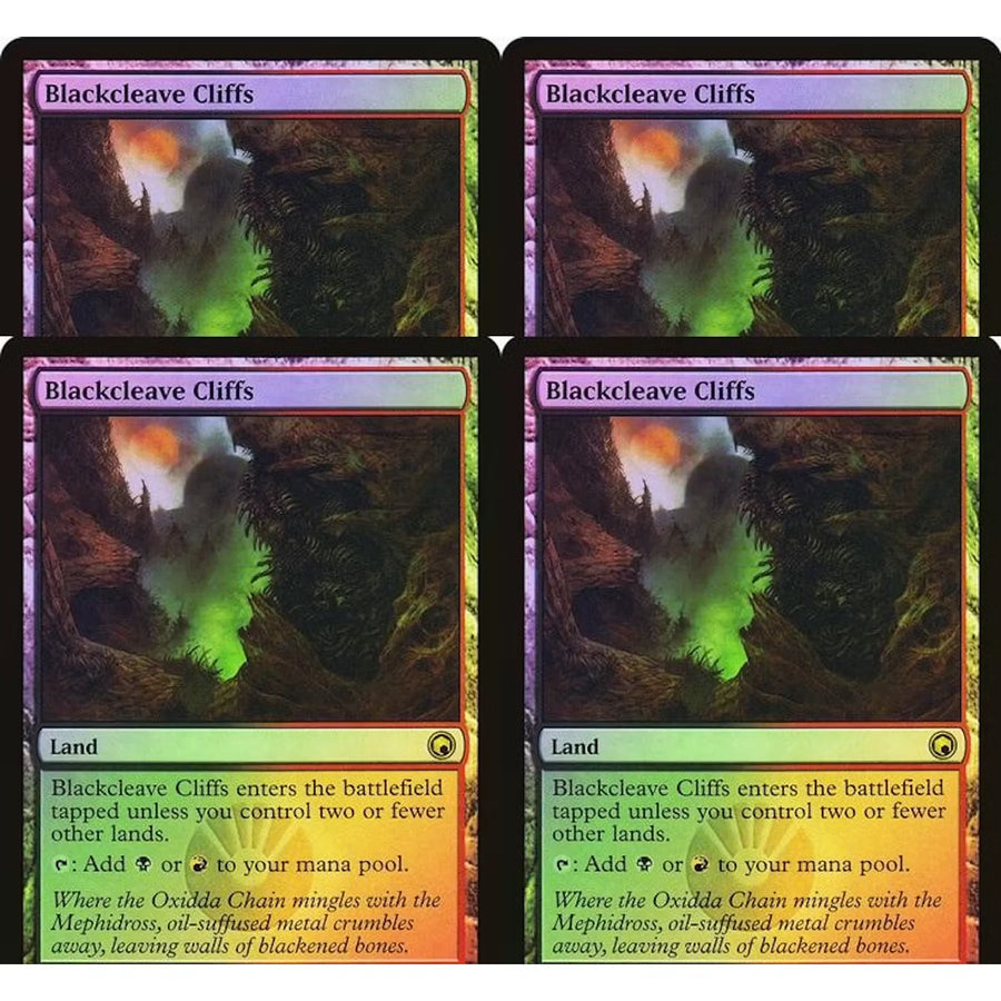 Blackcleave Cliffs Foil Playset x4 | Scars of Mirrodin LP