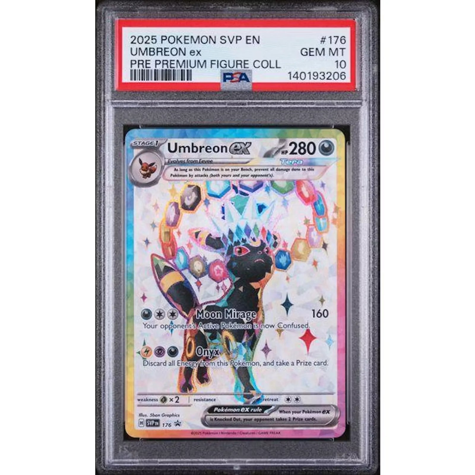 2025 Pokemon Prismatic Evolutions Umbreon #176 | PSA 10