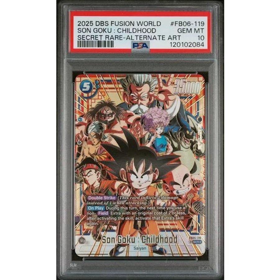 2025 Dragon Ball Son Goku Childhood Secret Rare Alternate Art #FB06-119 | PSA 10