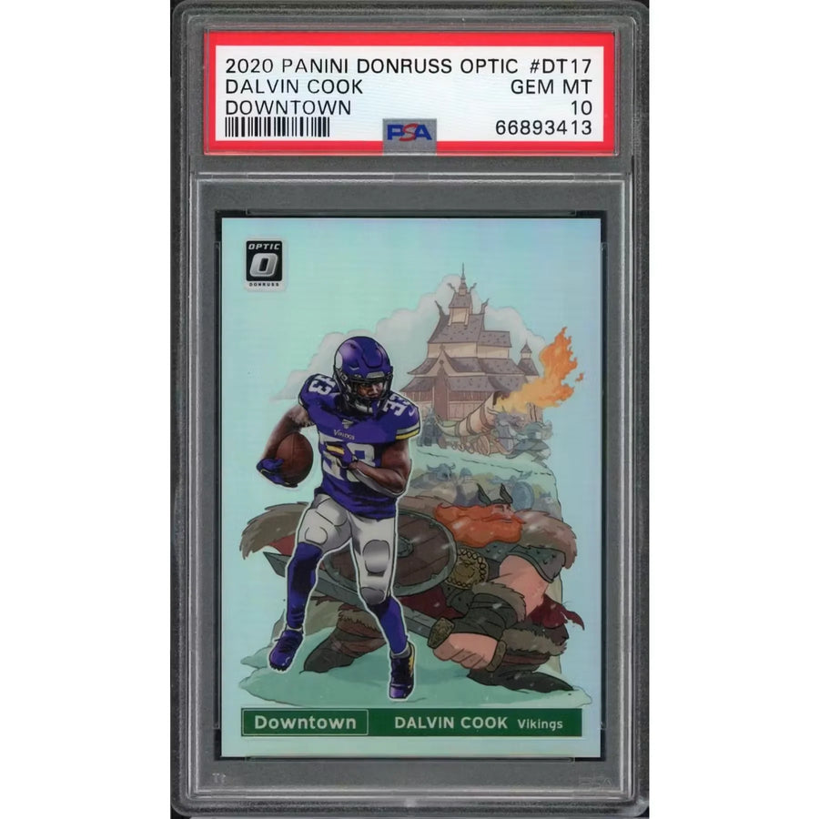 Dalvin Cook 2020 Panini Donruss Optic Downtown #DT-17 | PSA 10
